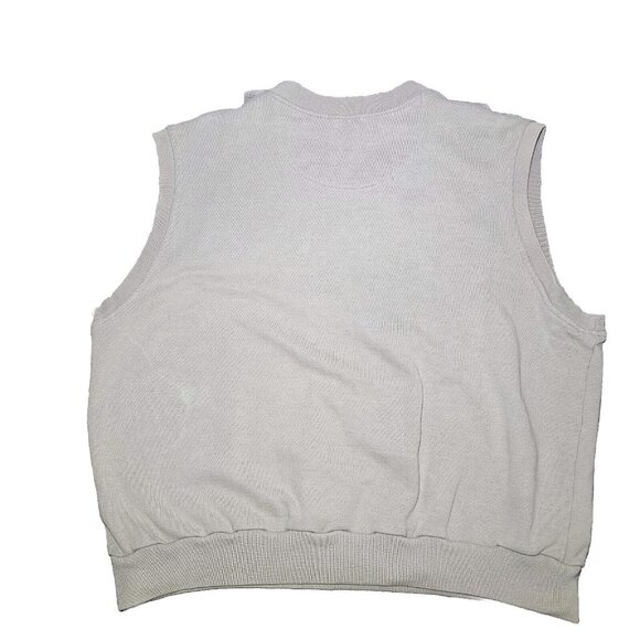 Vintage Nike Mens Golf Vest Sweater Beige V-Neck Pullover Robert Jones Trail - Picture 2 of 11